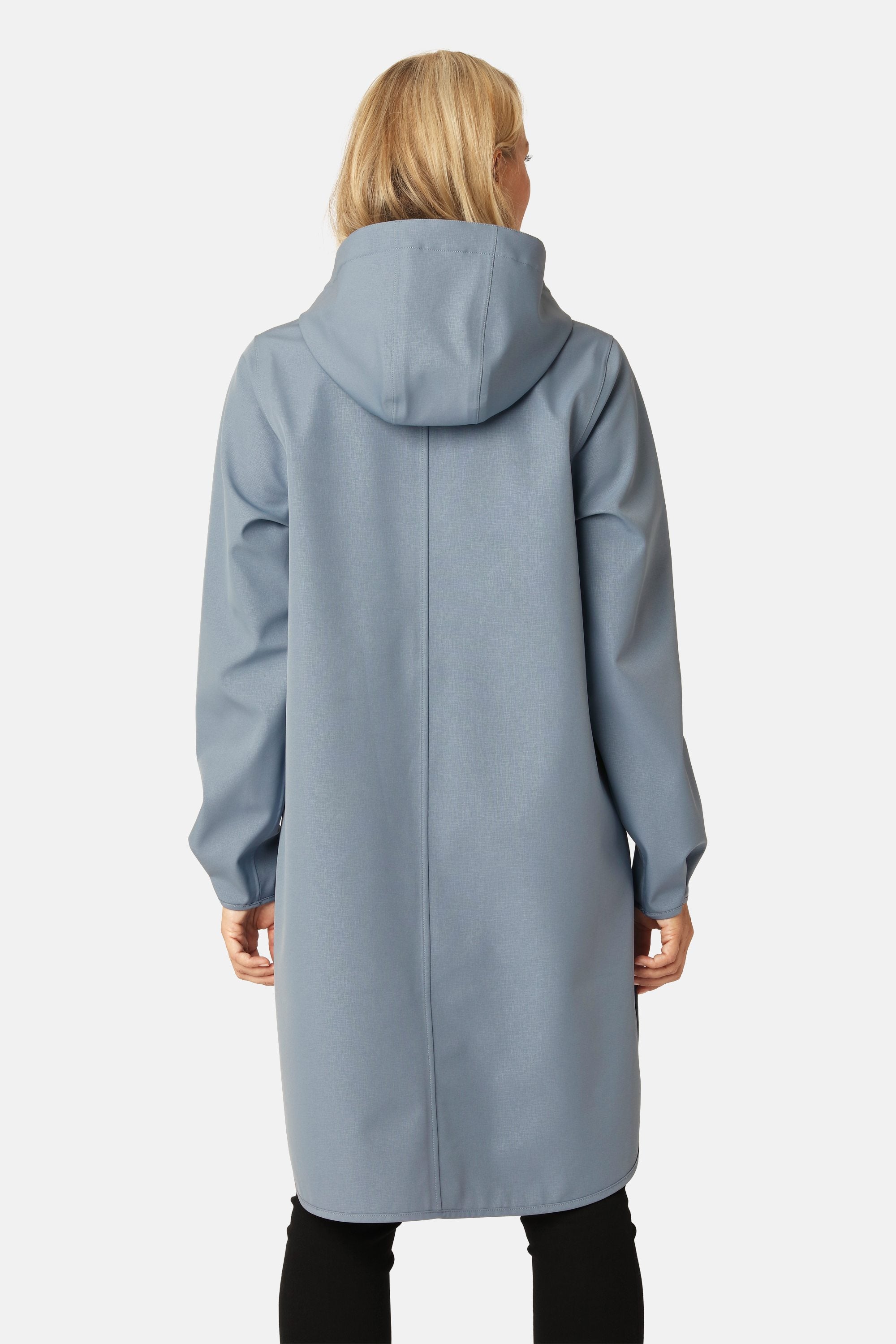 Softshell Raincoat A-line - Grey Blue
